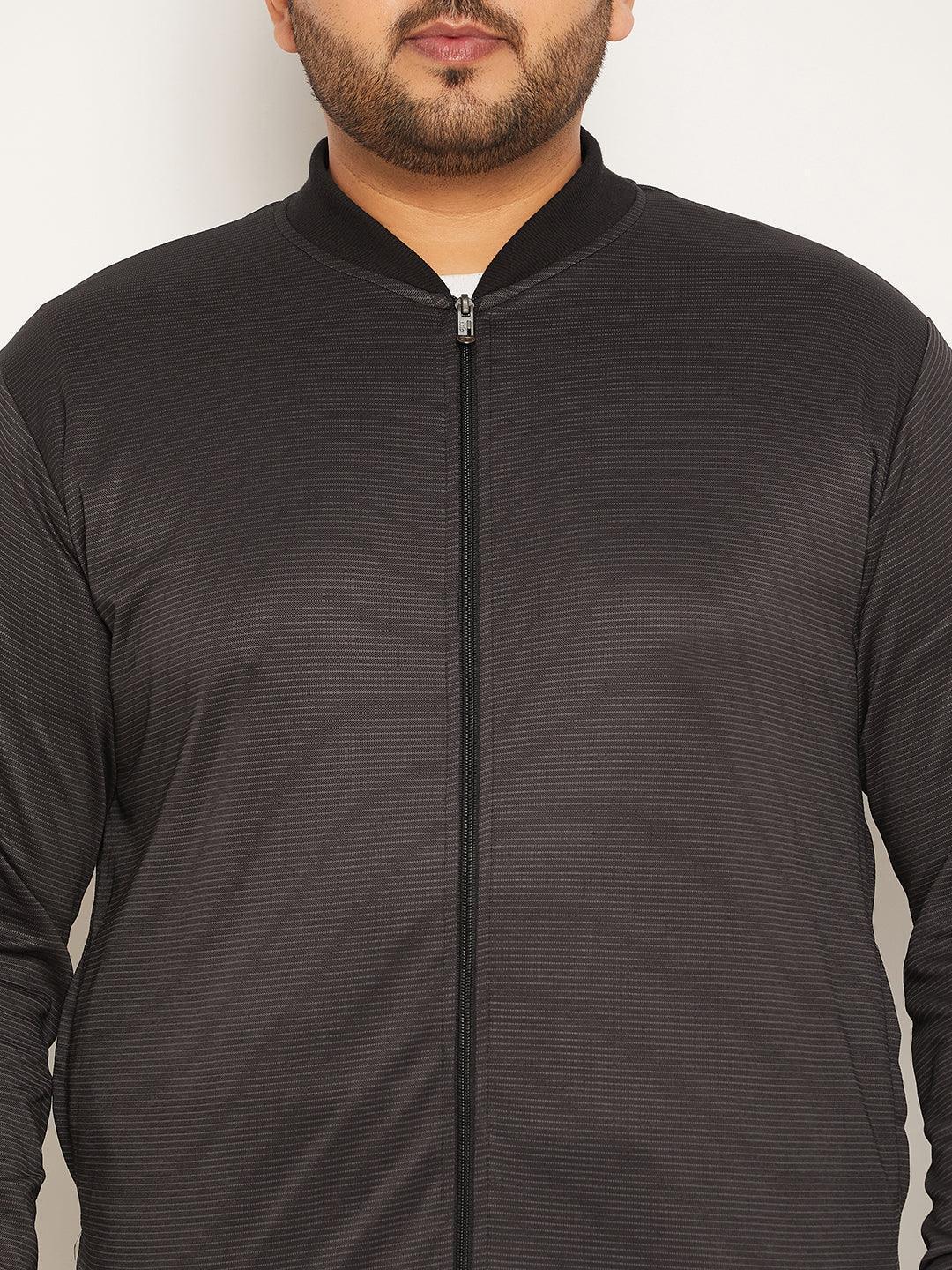 Men Plus Size Story Striped Jacket - Image 6