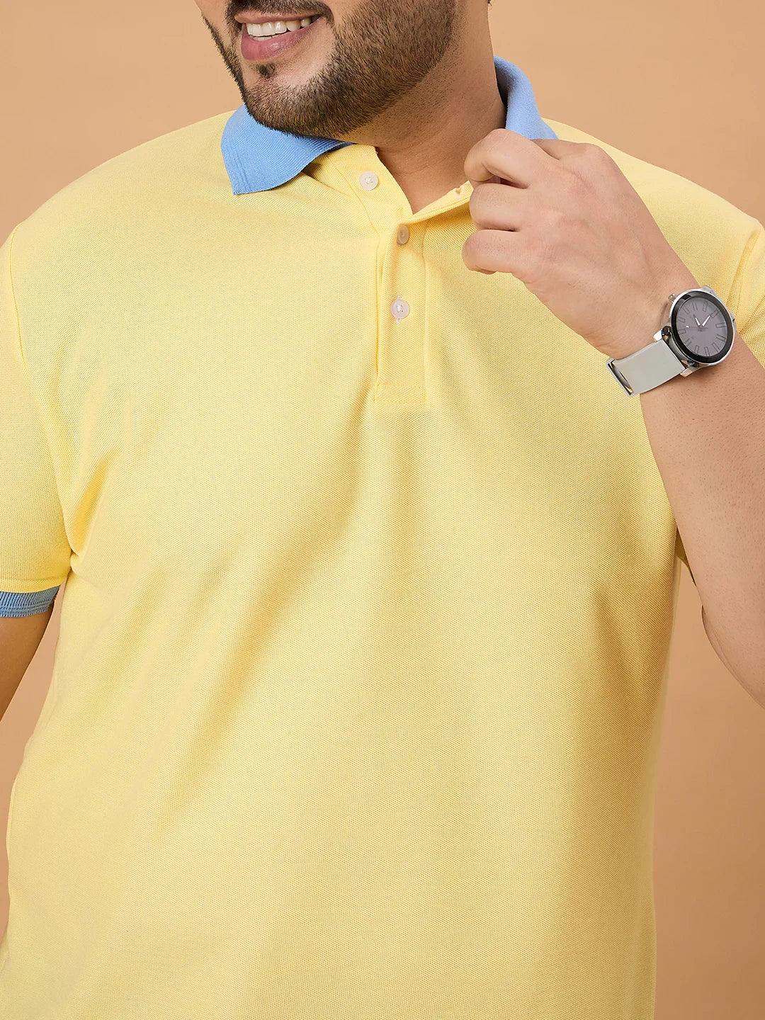 Men Plus Size Styvia Solid Polo Tshirt - Image 7