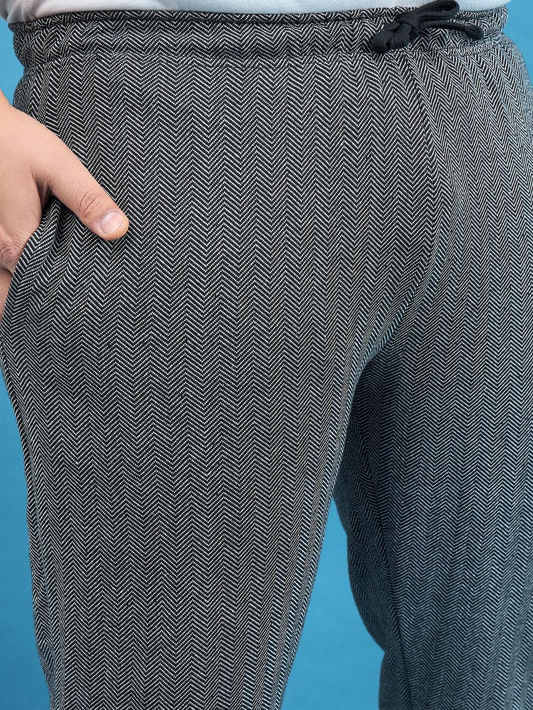 Men Plus Size Sugiarto Gray Solid Trackpant - Image 6