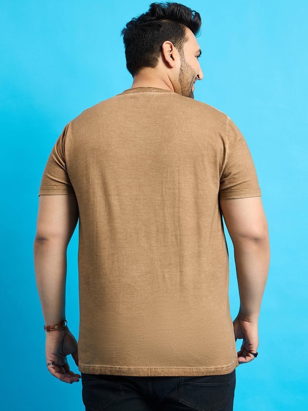 Men Plus Size Summer Solid Round Neck Tshirt - Image 7