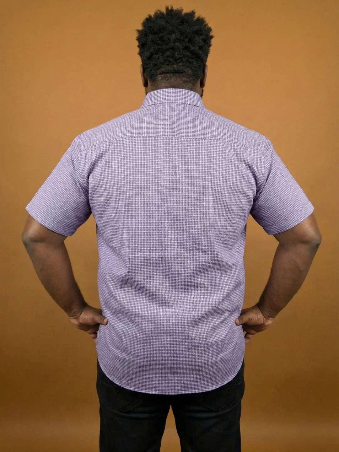 Men Plus Size Sway Multicolor Checkered Casual Shirt - Image 4