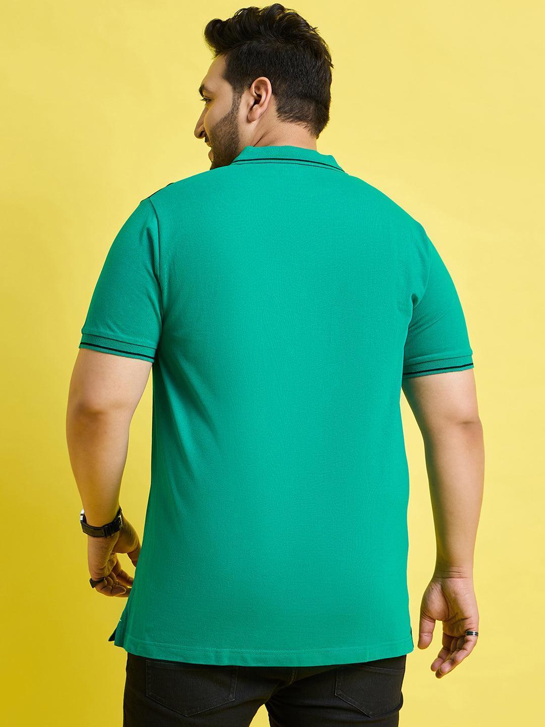 Men Plus Size Taart Solid Polo Tshirt - Image 6