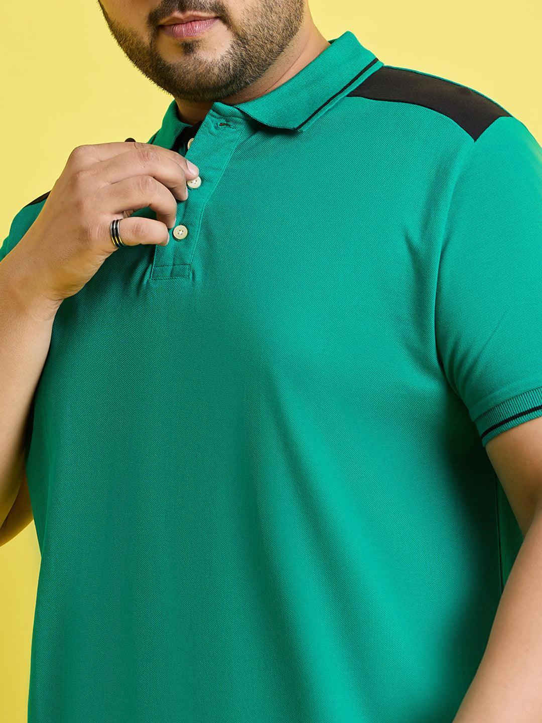 Men Plus Size Taart Solid Polo Tshirt - Image 7