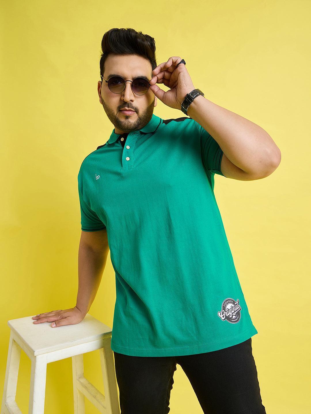 Men Plus Size Taart Solid Polo Tshirt - Image 8