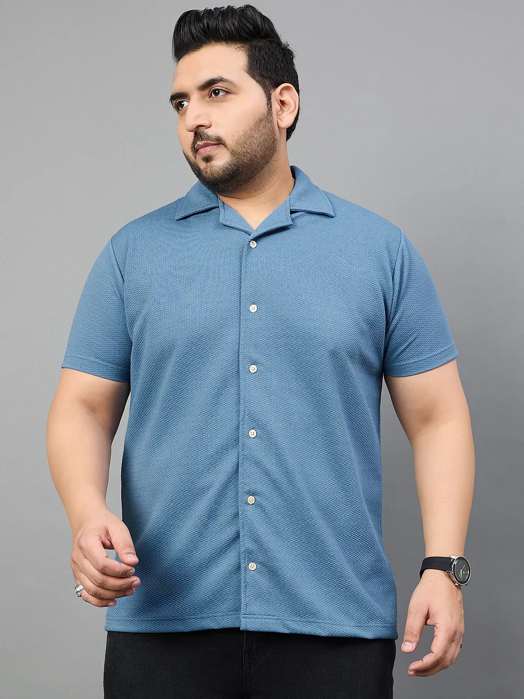 Men Plus Size Tarkowski Solid Shirt