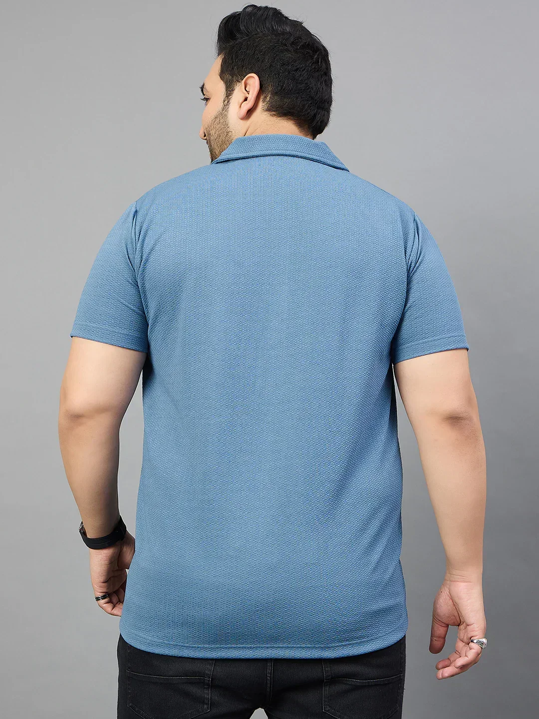 Men Plus Size Tarkowski Solid Shirt - Image 5
