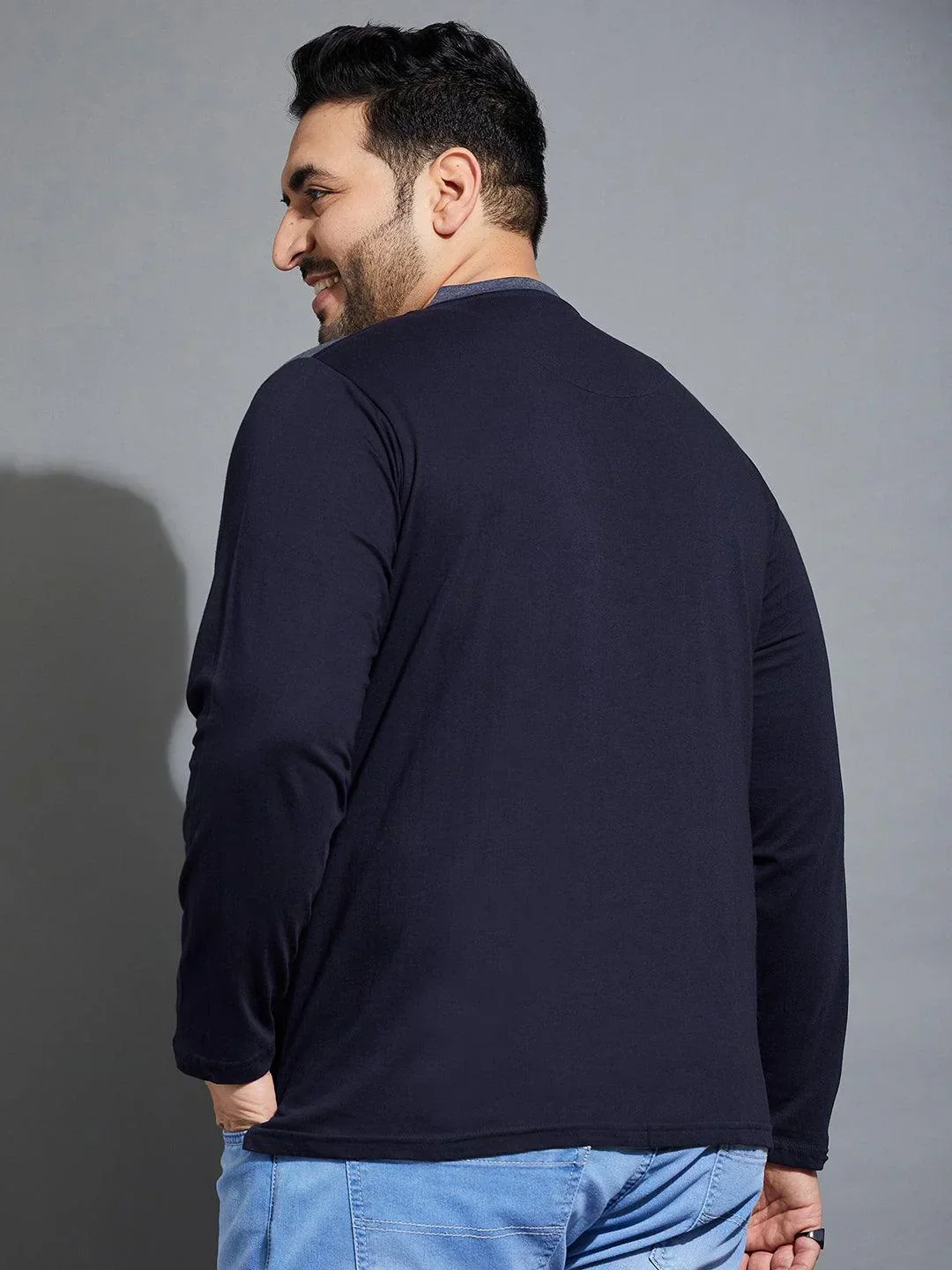 Men Plus Size Tenzing-10 Colorblock Henley Tshirt - Image 5