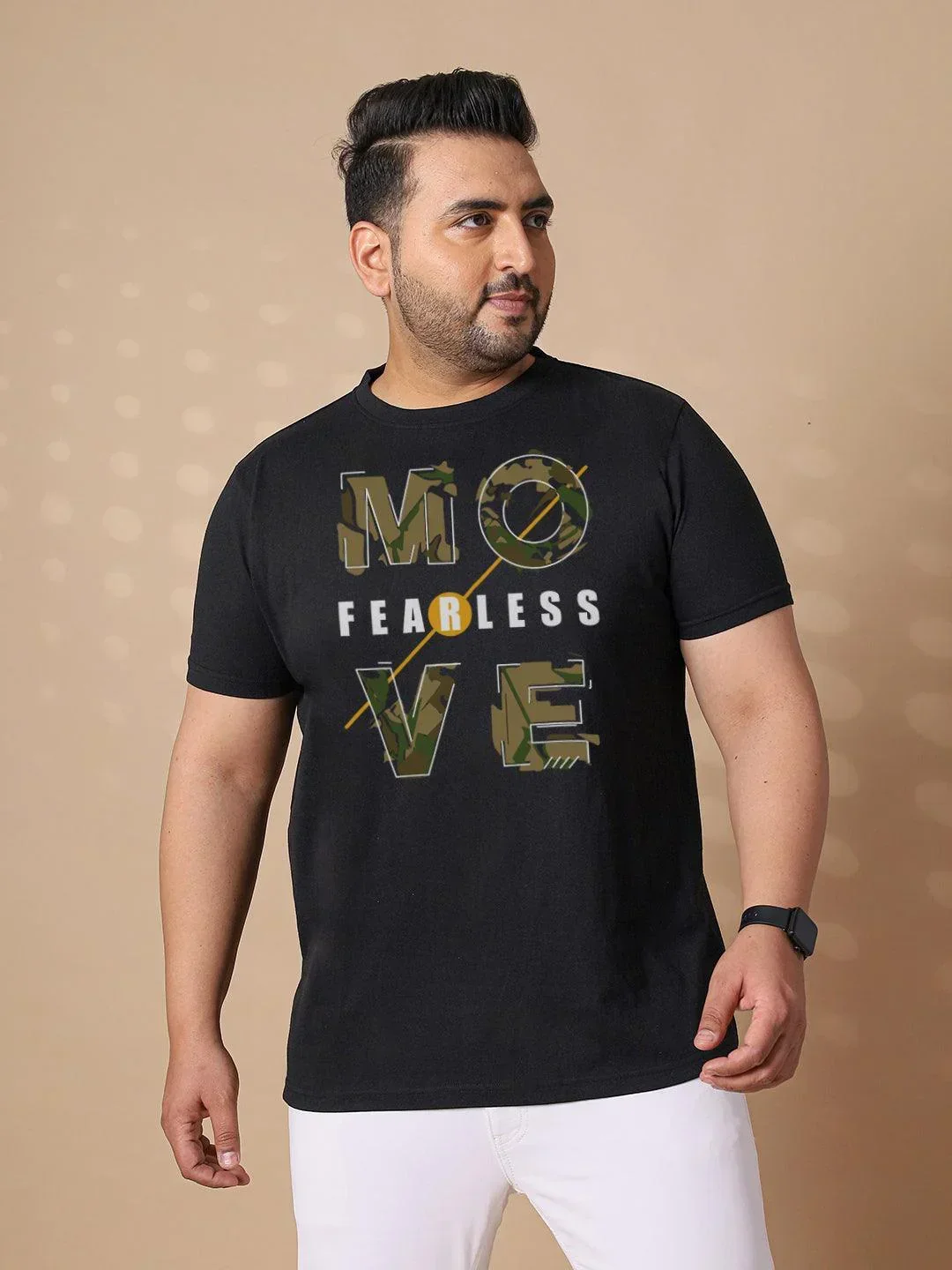 Men Plus Size Tesky Printed Round Neck Tshirt - Image 2