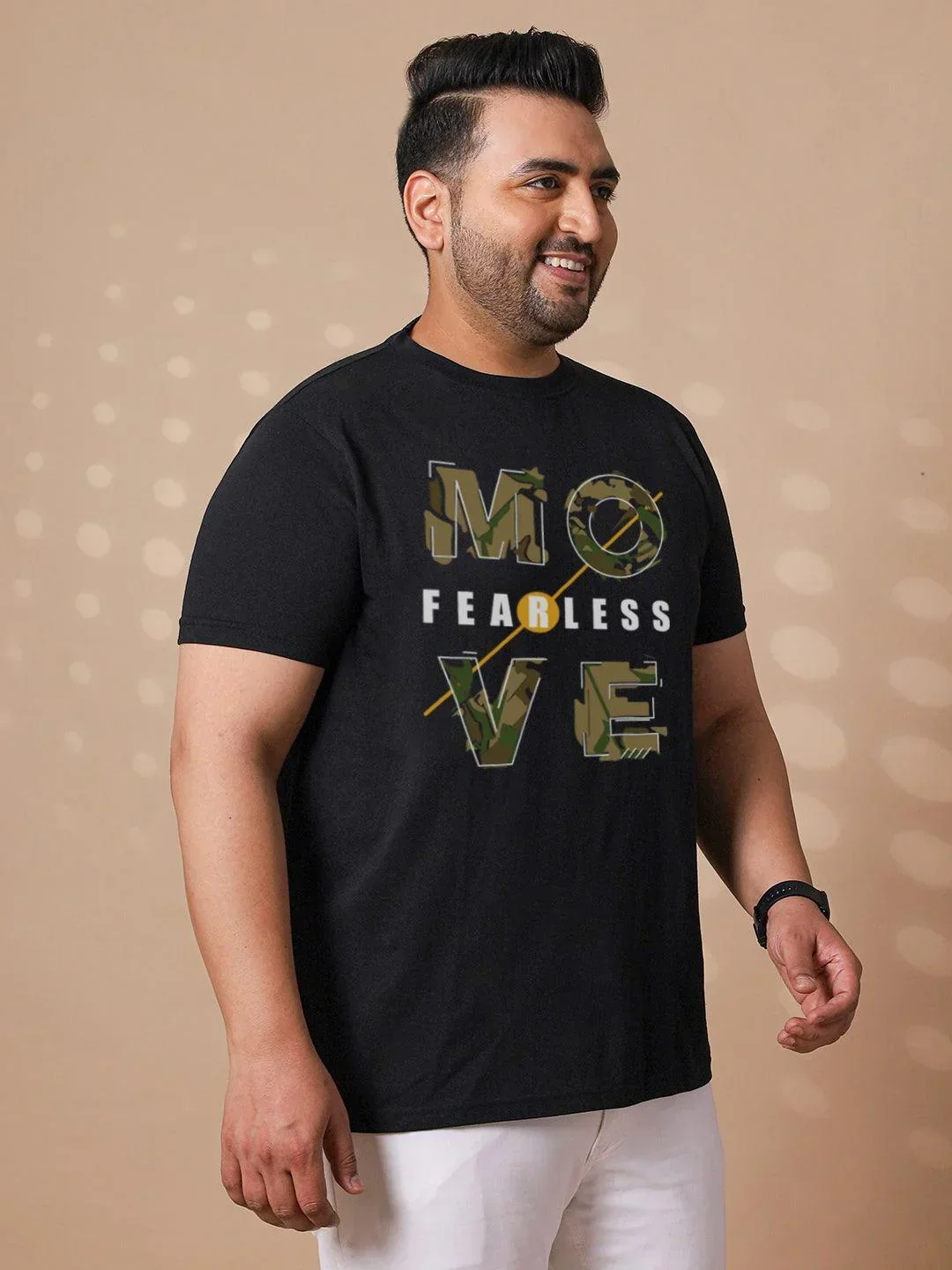 Men Plus Size Tesky Printed Round Neck Tshirt - Image 4