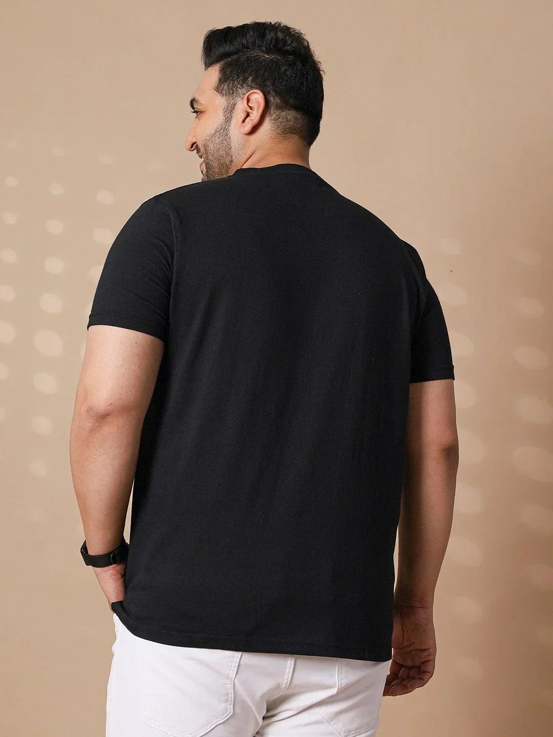 Men Plus Size Tesky Printed Round Neck Tshirt - Image 5