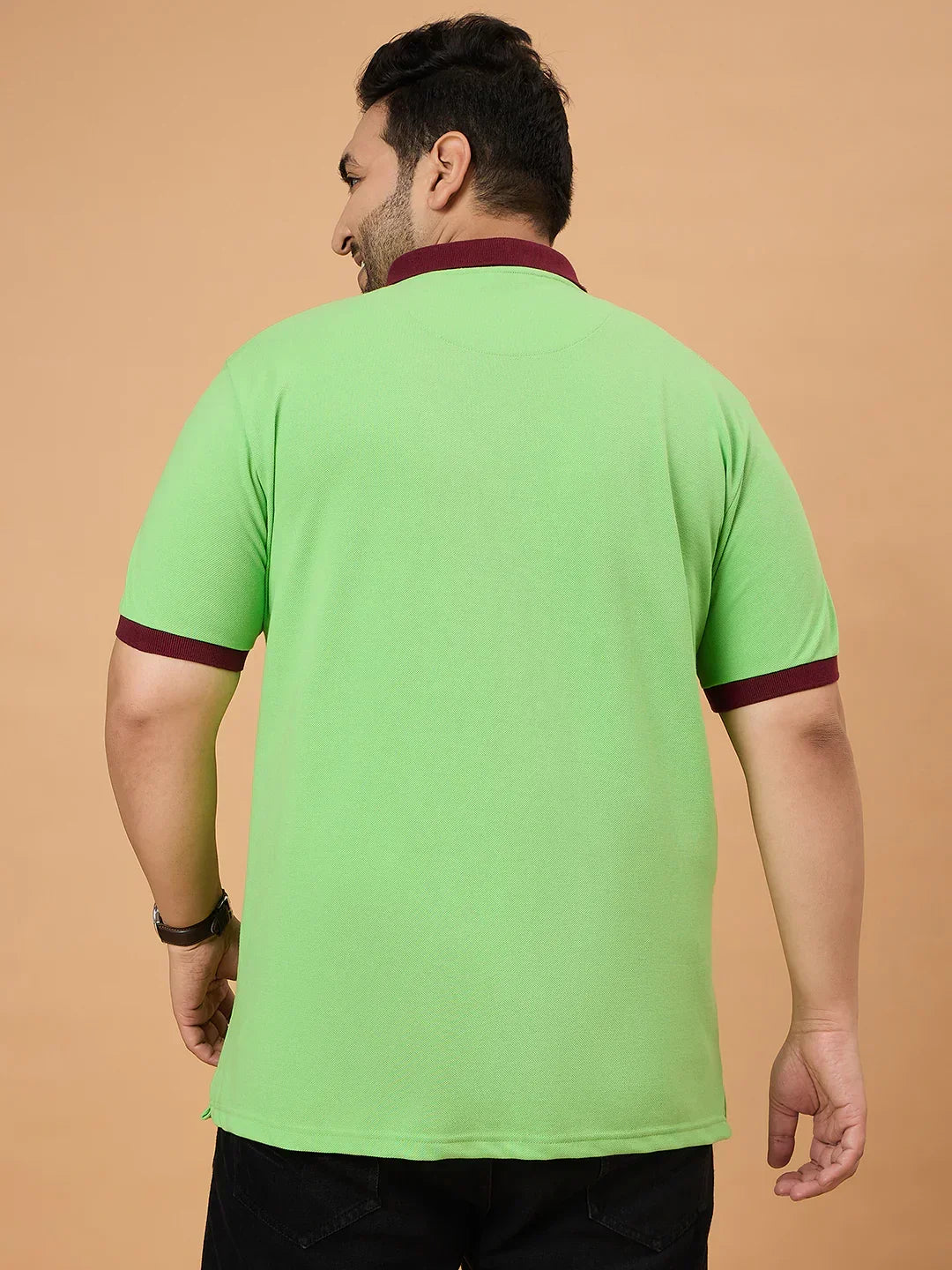 Men Plus Size Texzo Striped Polo Tshirt - Image 6