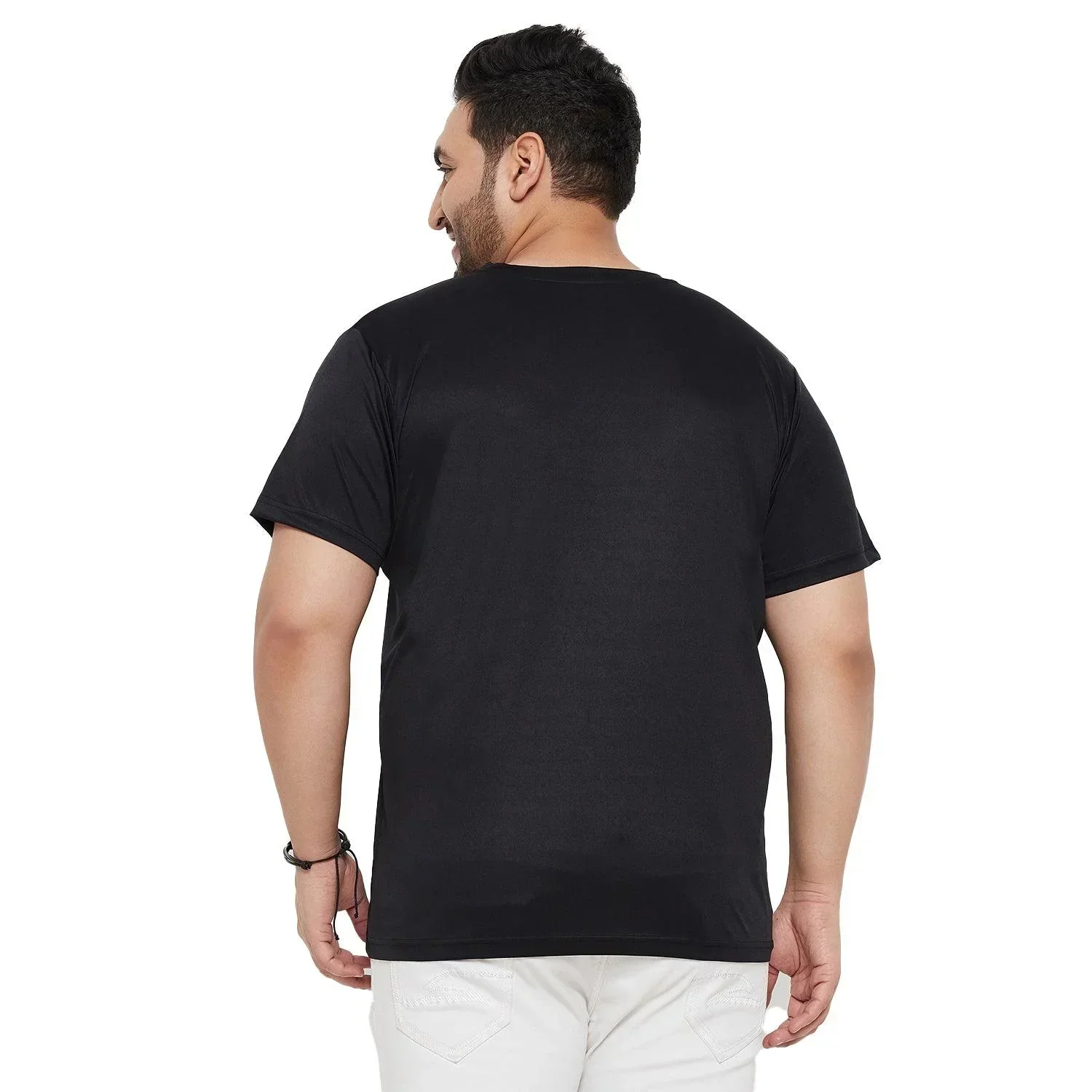 Men Plus Size Thala Printed Round Neck Tshirt - Image 5