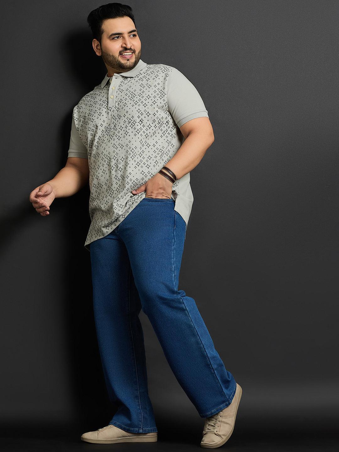 Men Plus Size Toftir Printed Polo Tshirt - Image 2