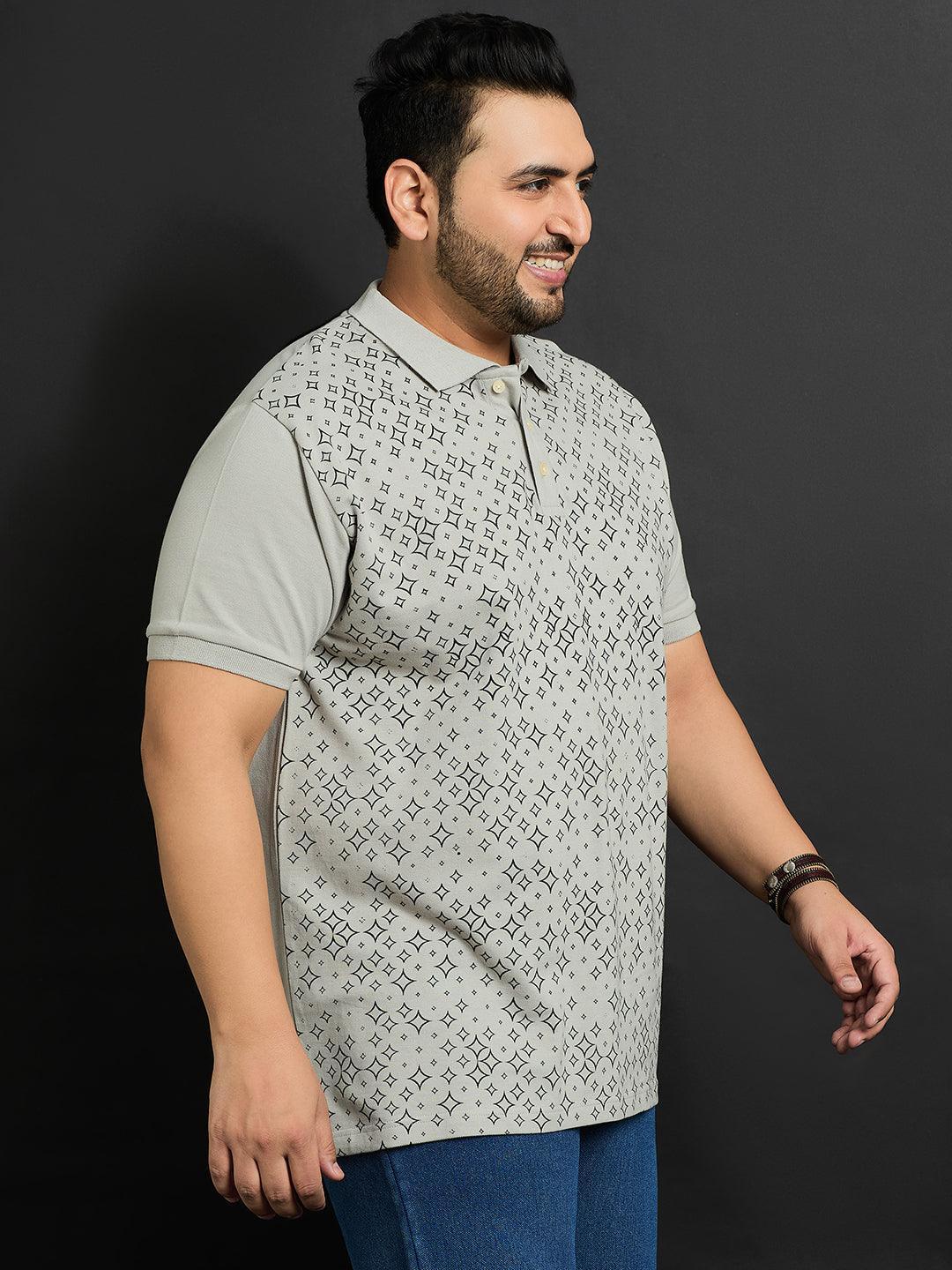 Men Plus Size Toftir Printed Polo Tshirt - Image 4