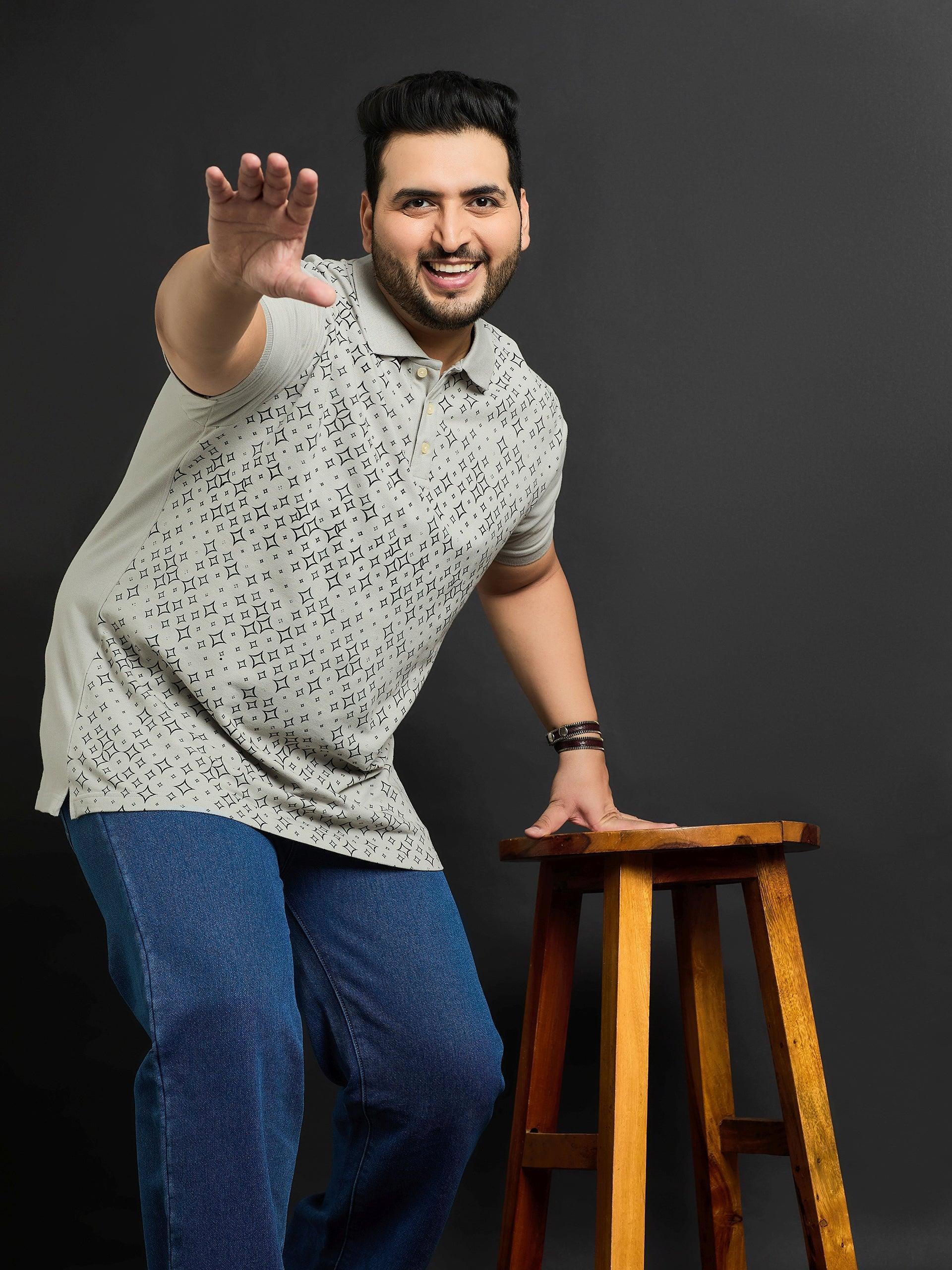 Men Plus Size Toftir Printed Polo Tshirt - Image 7