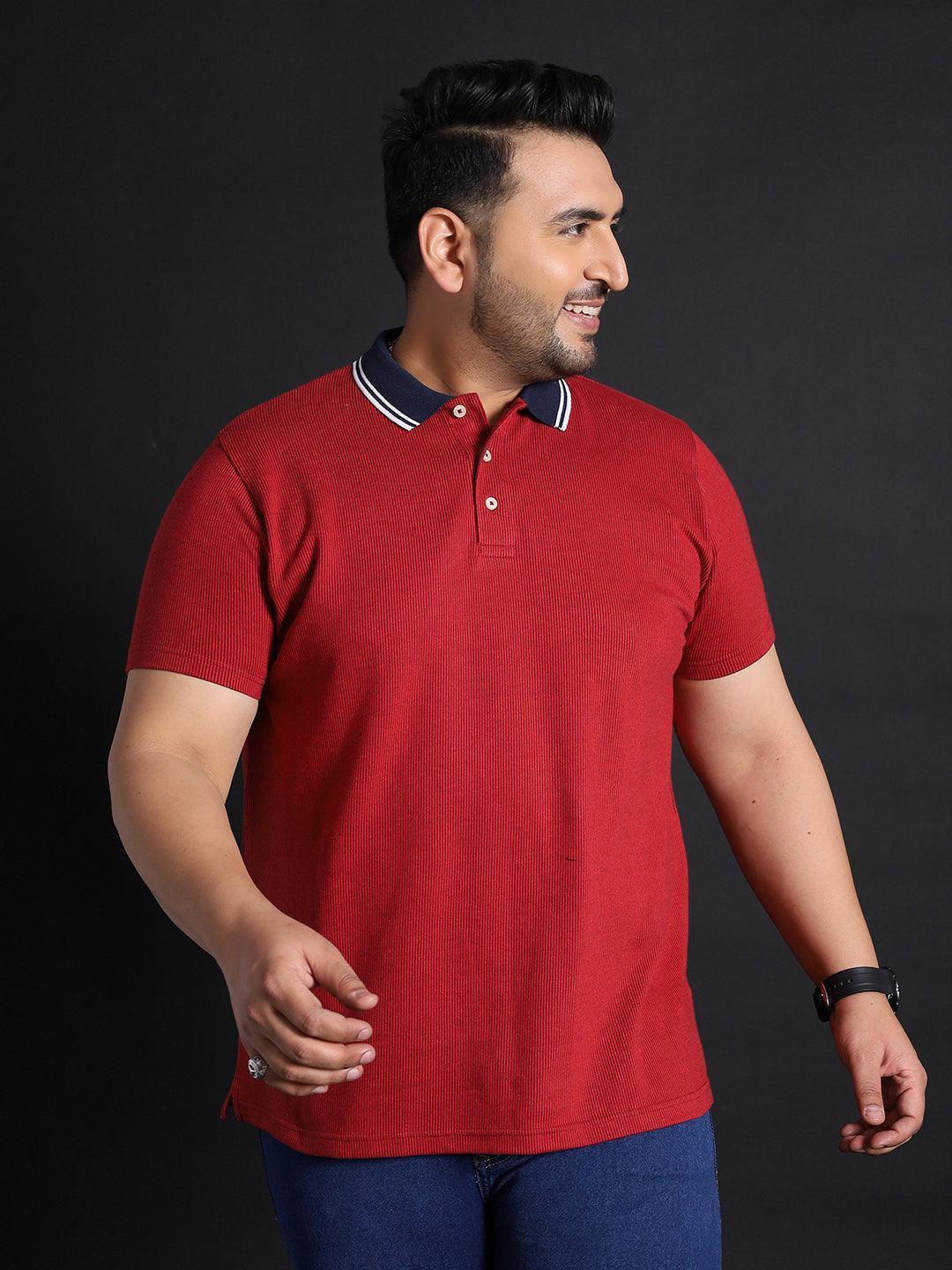 Men Plus Size Tokyo Solid Polo Tshirt - Image 3