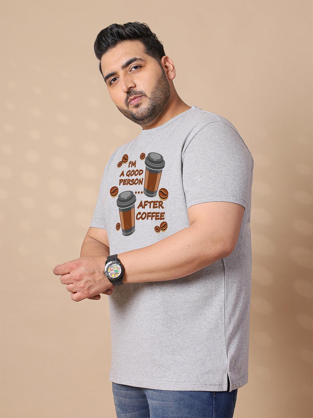 Men Plus Size Glaco Printed Round Neck Tshirt - Image 3