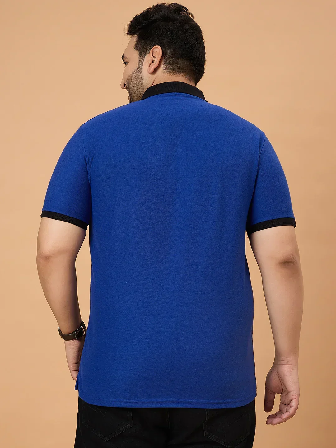 Men Plus Size Trendin Striped Polo Tshirt - Image 6