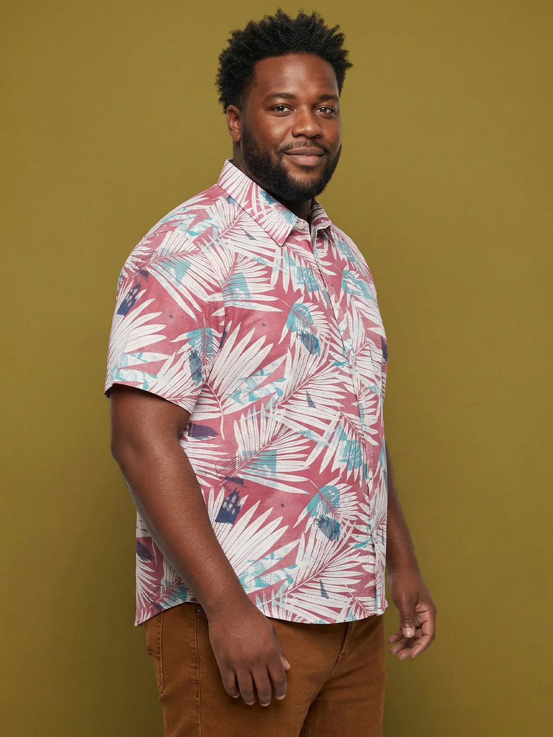 Men Plus Size Tropico Multicolor Printed Casual Shirt - Image 3