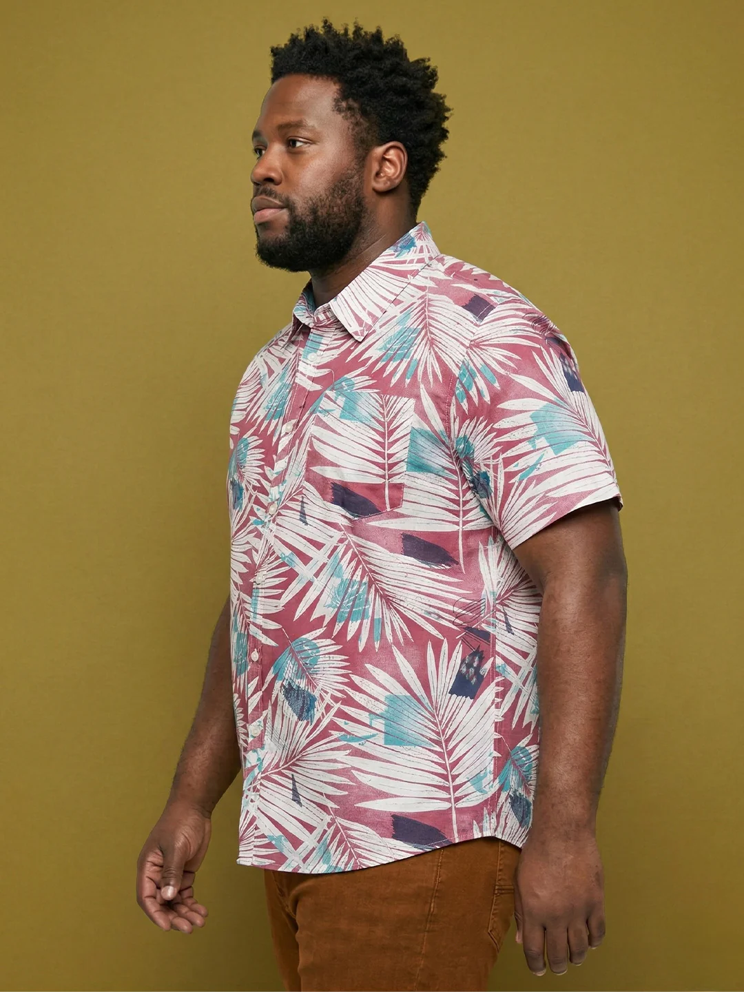 Men Plus Size Tropico Multicolor Printed Casual Shirt - Image 4