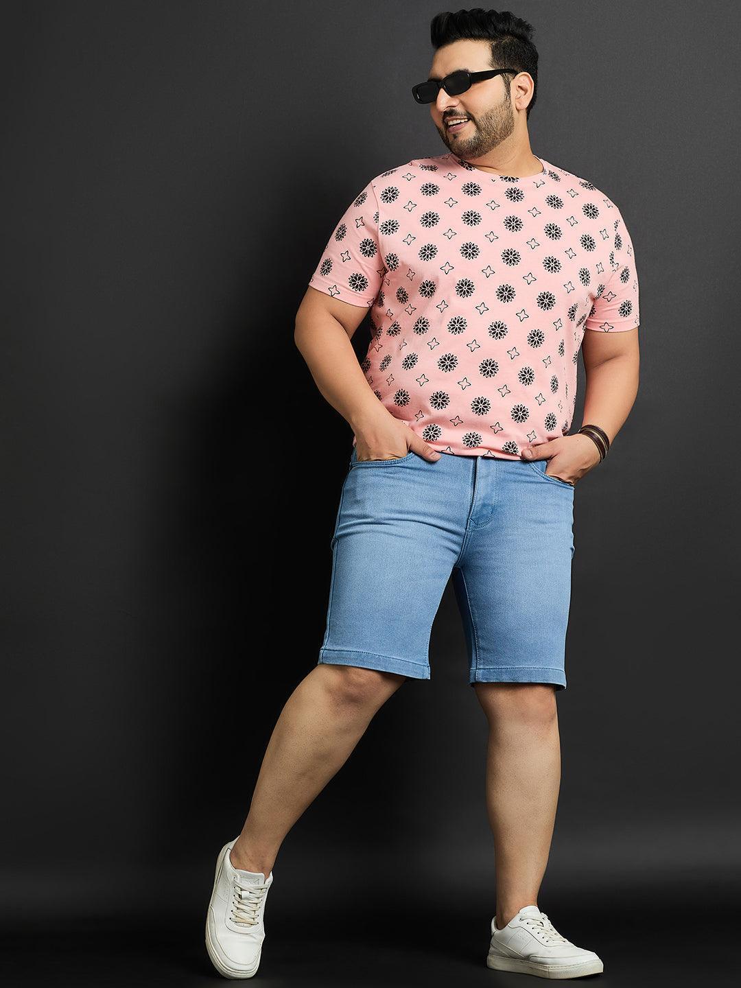Men Plus Size Trot Washed Shorts - Image 2