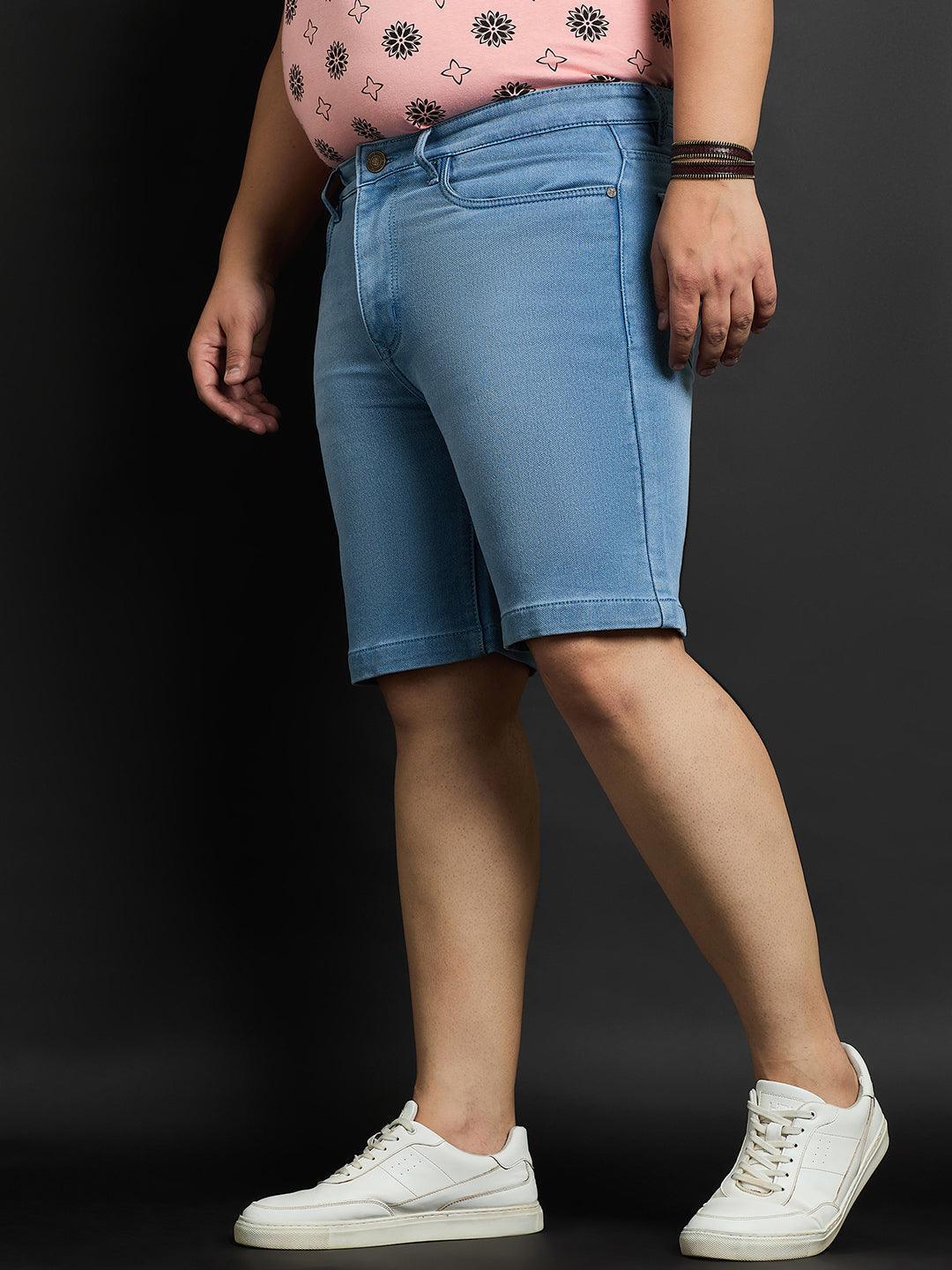 Men Plus Size Trot Washed Shorts - Image 3