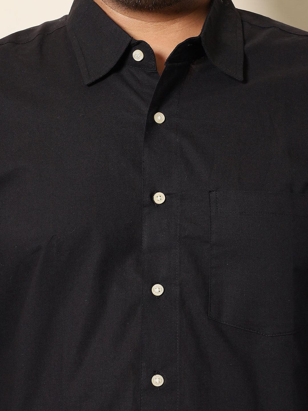 Men Plus Size VernonF-10 Solid Shirt - Image 6