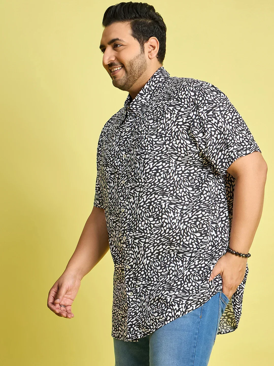 Men Plus Size Vienna Printed Shirt - Image 3
