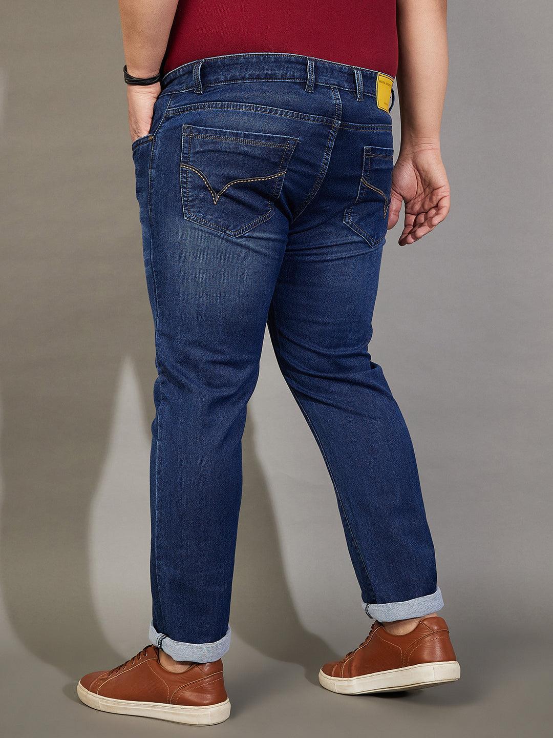 Men Plus Size Vipazu Solid Jeans - Image 5