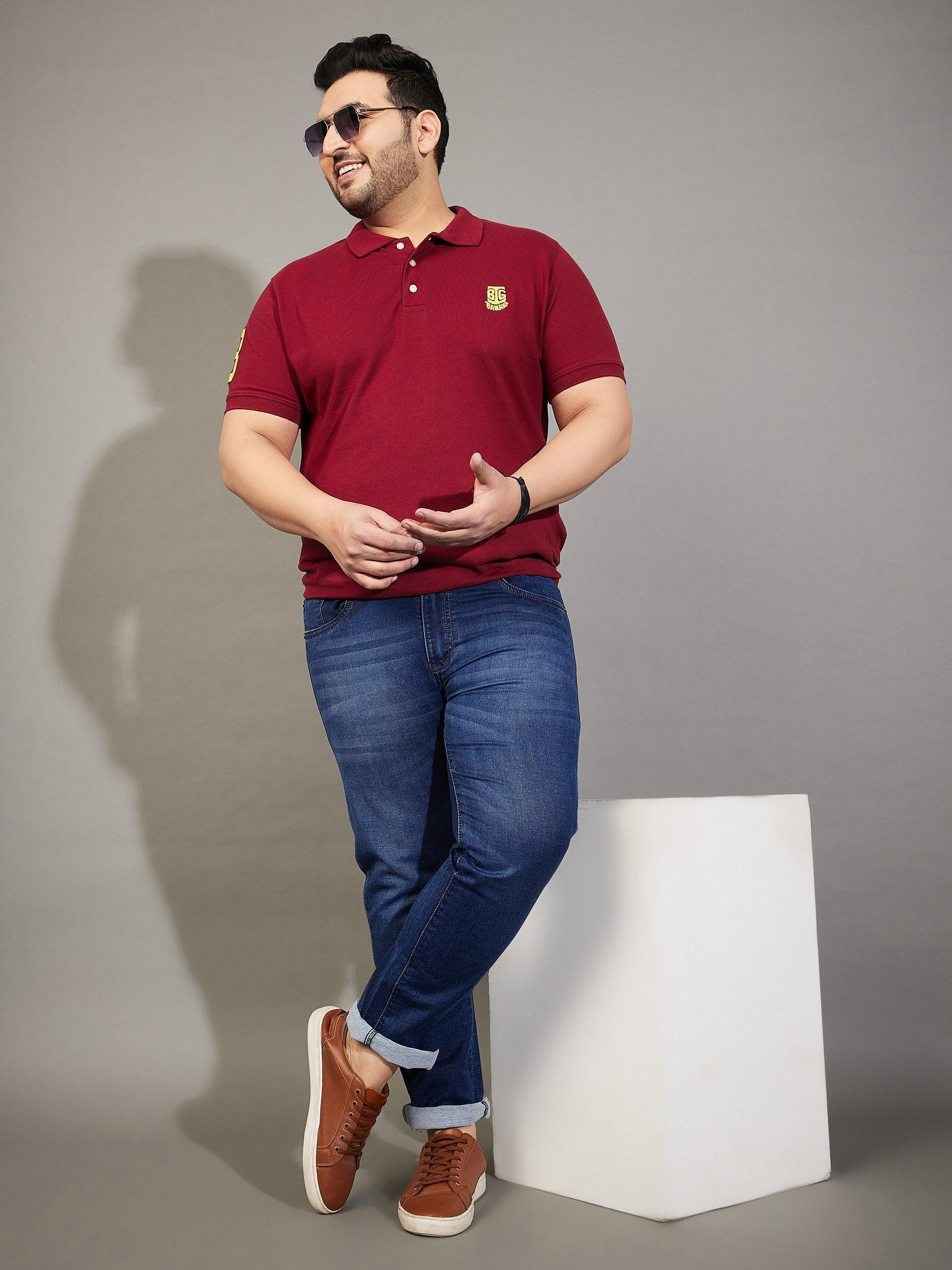Men Plus Size Vipazu Solid Jeans - Image 6