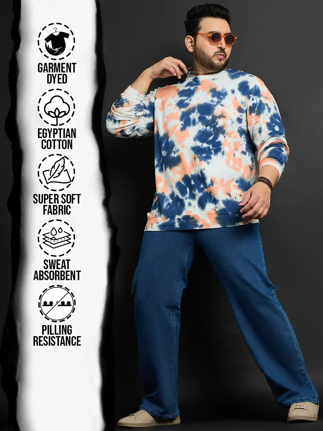 Men Plus Size Washington Printed Round Neck Tshirt - Image 2
