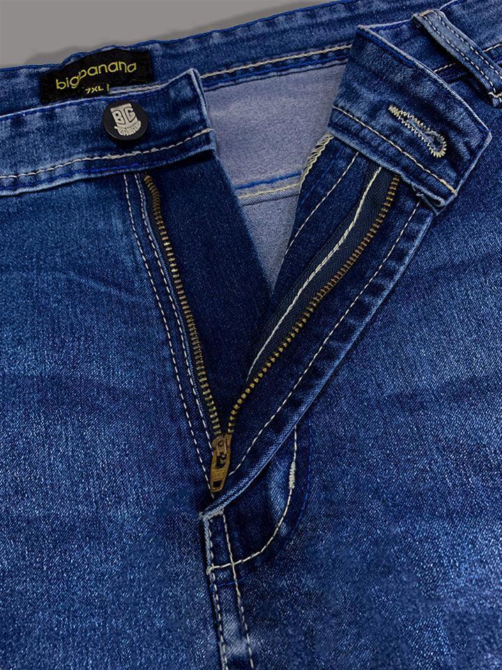 Men Plus Size Welder Washed Indigo Denim - Image 8