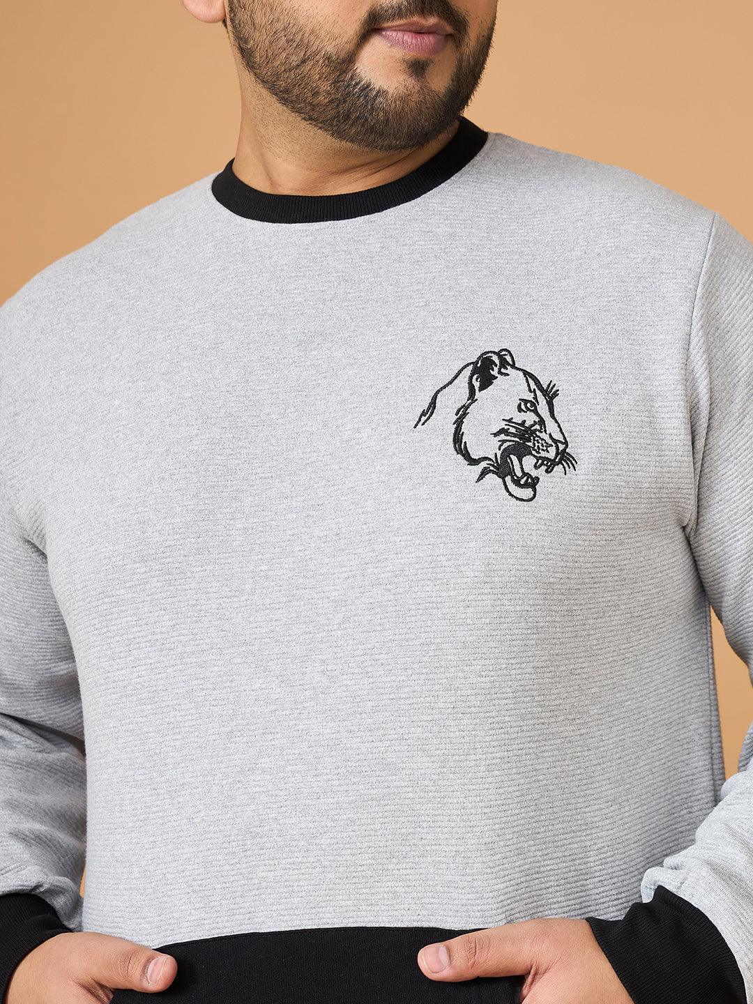 Men Plus Size Whiska Colorblock Sweatshirt - Image 7