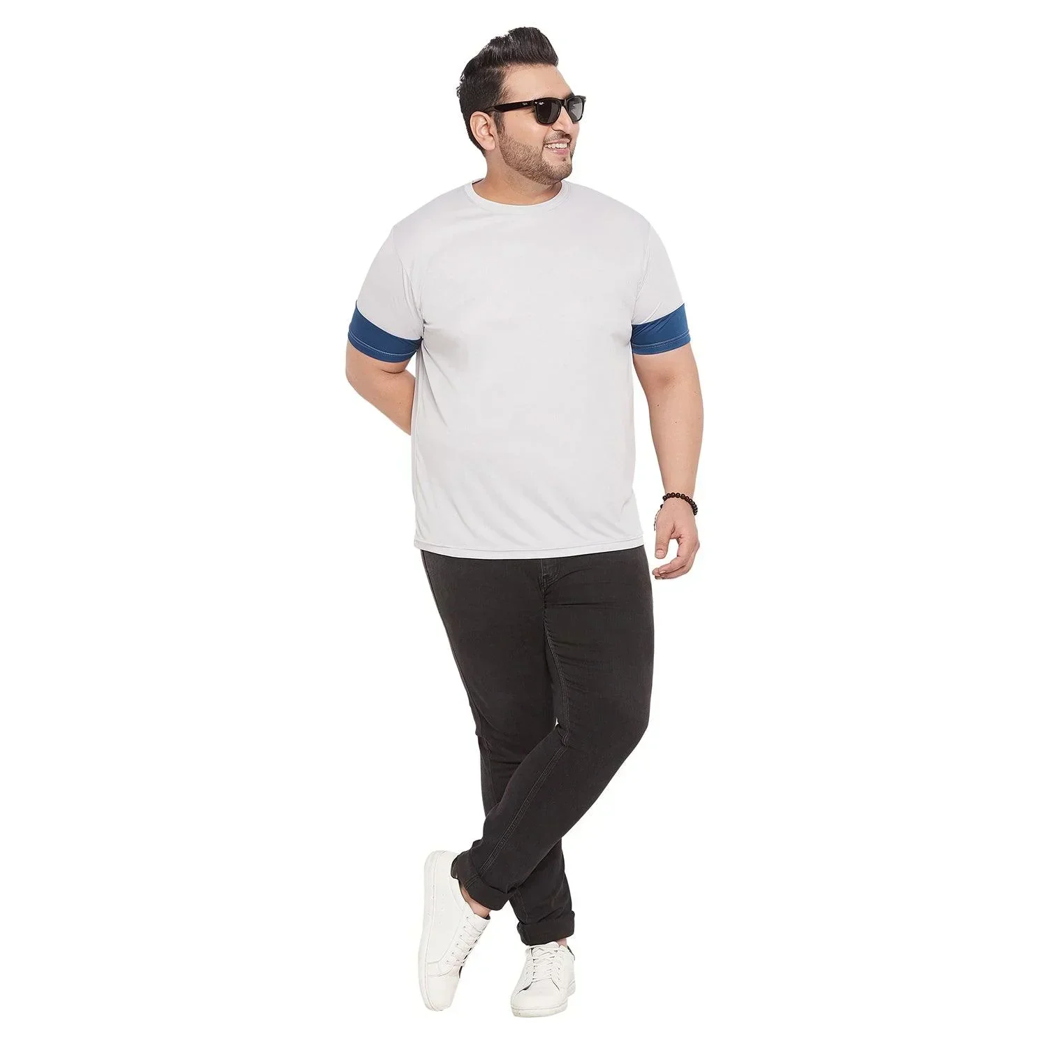 Men Plus Size Willbert Solid Round Neck Tshirt