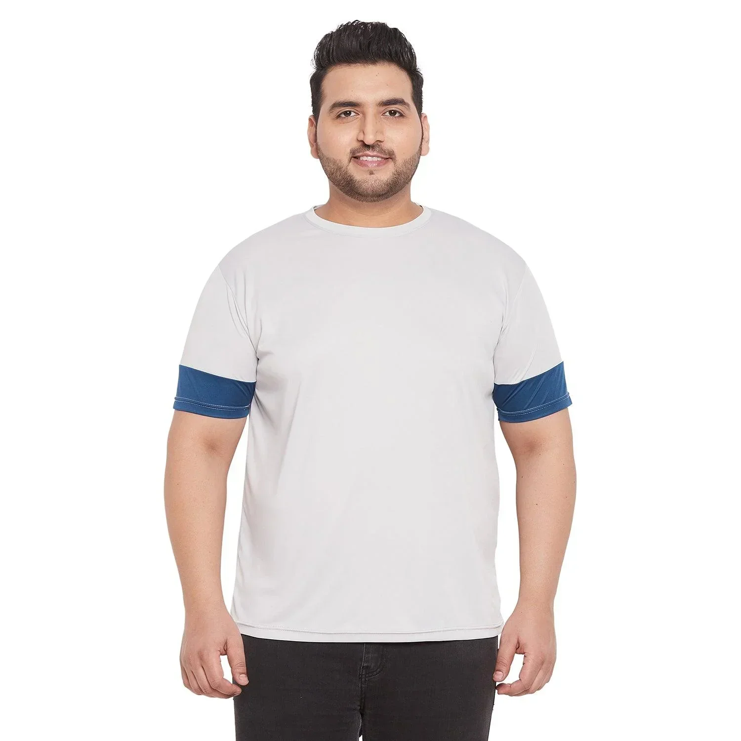 Men Plus Size Willbert Solid Round Neck Tshirt - Image 2