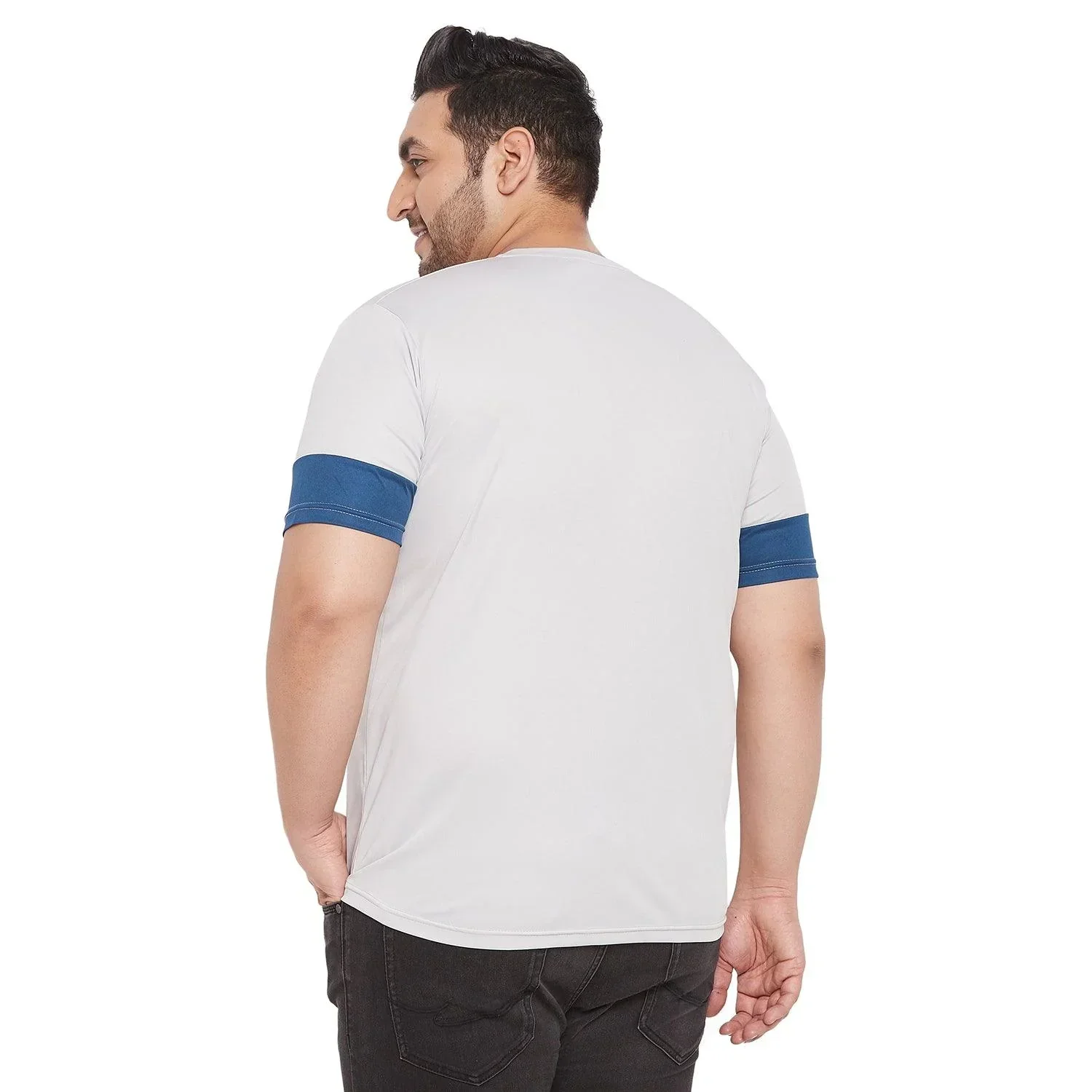 Men Plus Size Willbert Solid Round Neck Tshirt - Image 5