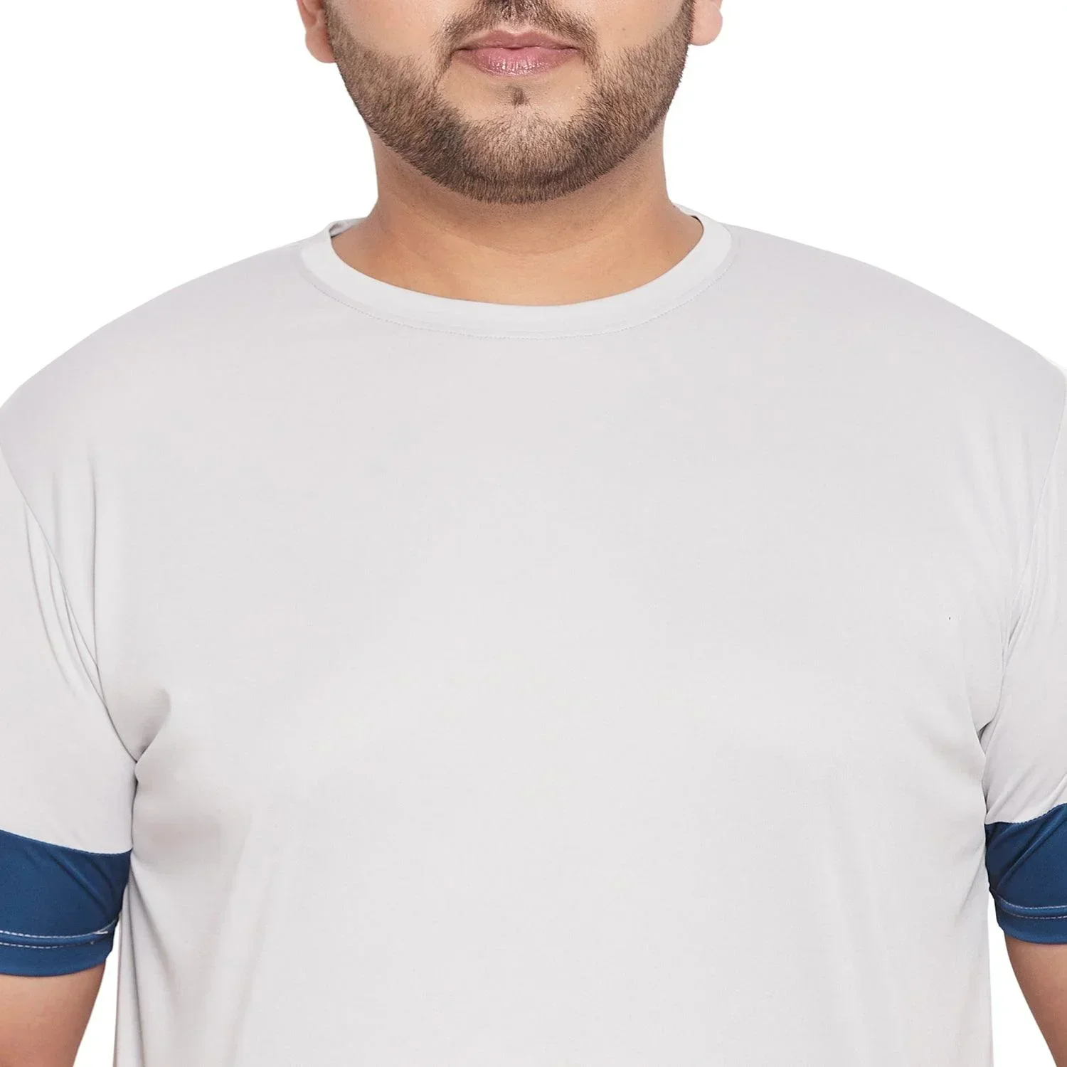 Men Plus Size Willbert Solid Round Neck Tshirt - Image 6