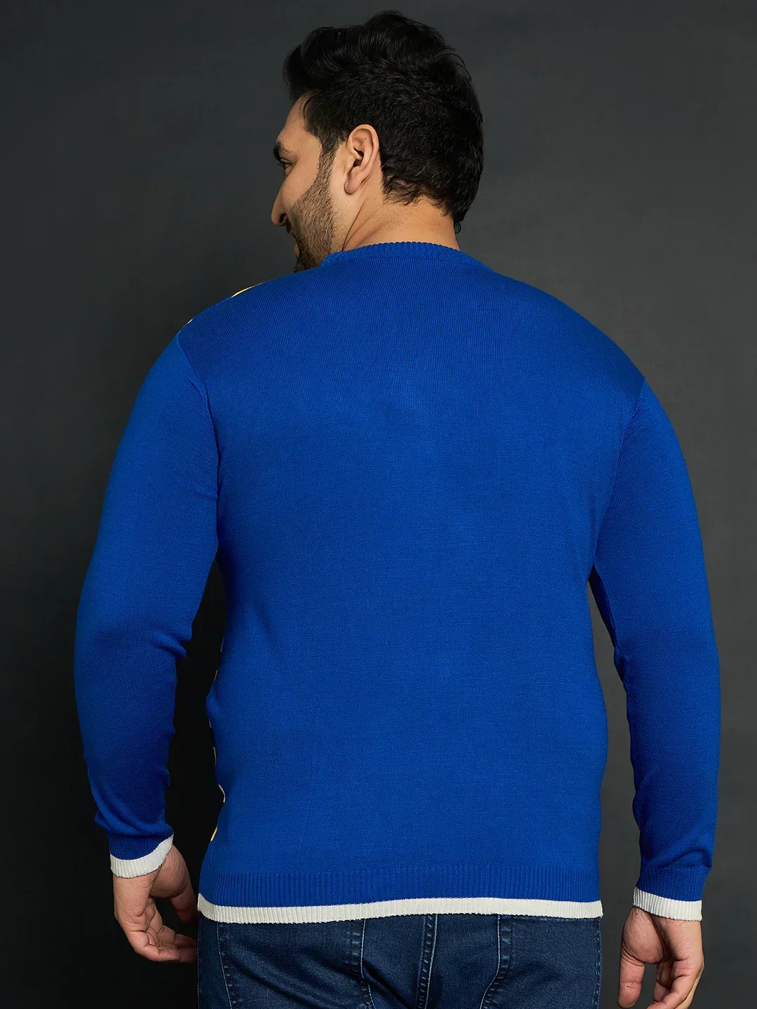Men Plus Size Winton Striped Sweater - Image 5