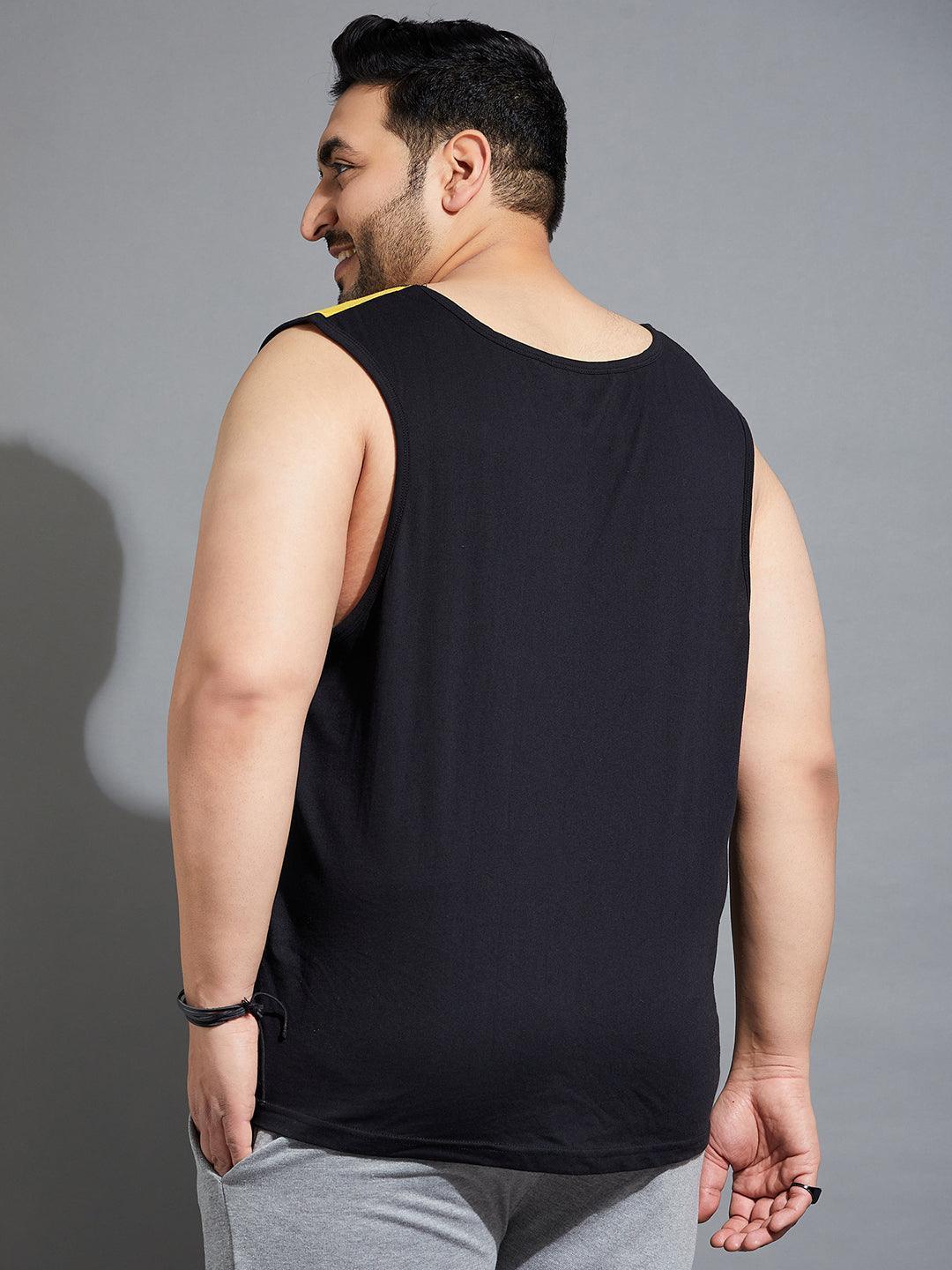 Men Plus Size Wood-10 Colorblock Vest - Image 5