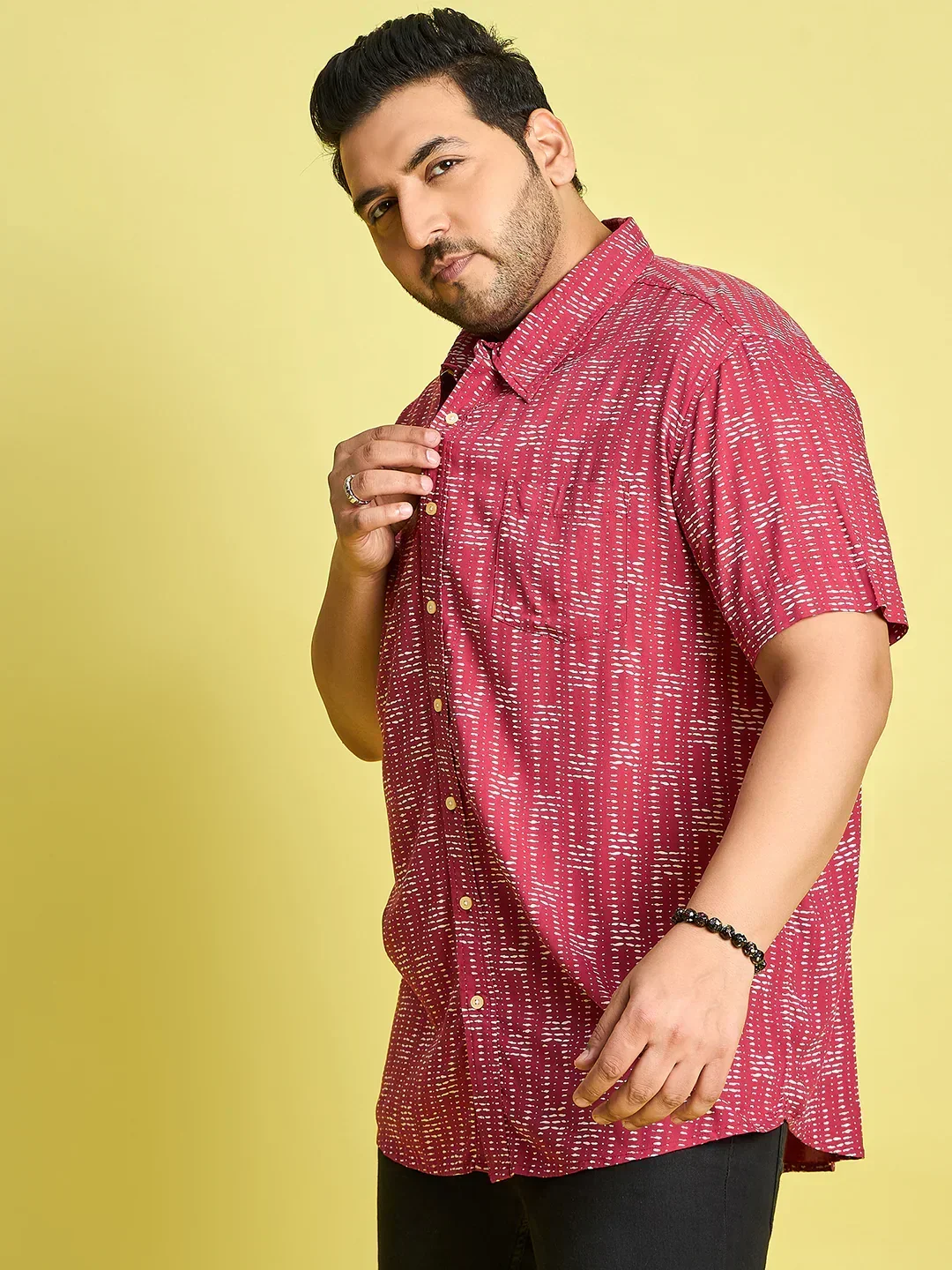 Men Plus Size Xylo Printed Shirt - Image 3