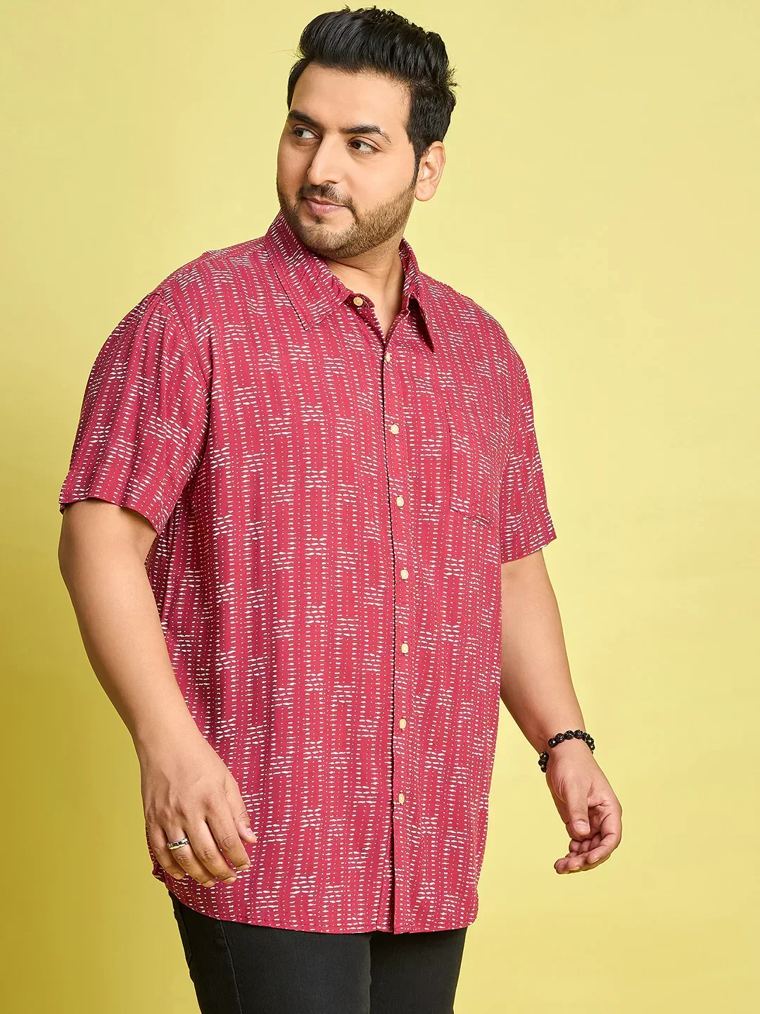 Men Plus Size Xylo Printed Shirt - Image 4