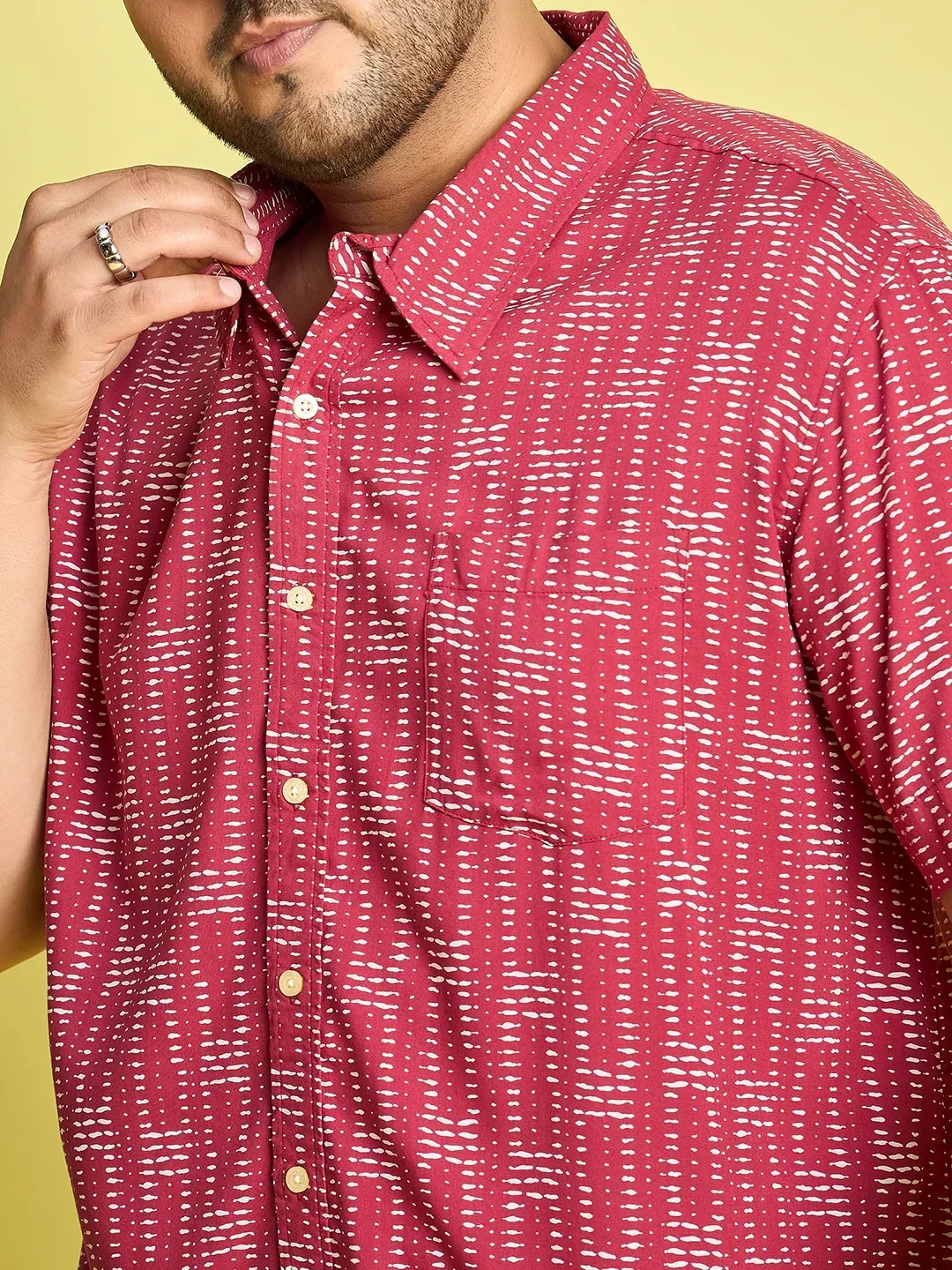 Men Plus Size Xylo Printed Shirt - Image 6