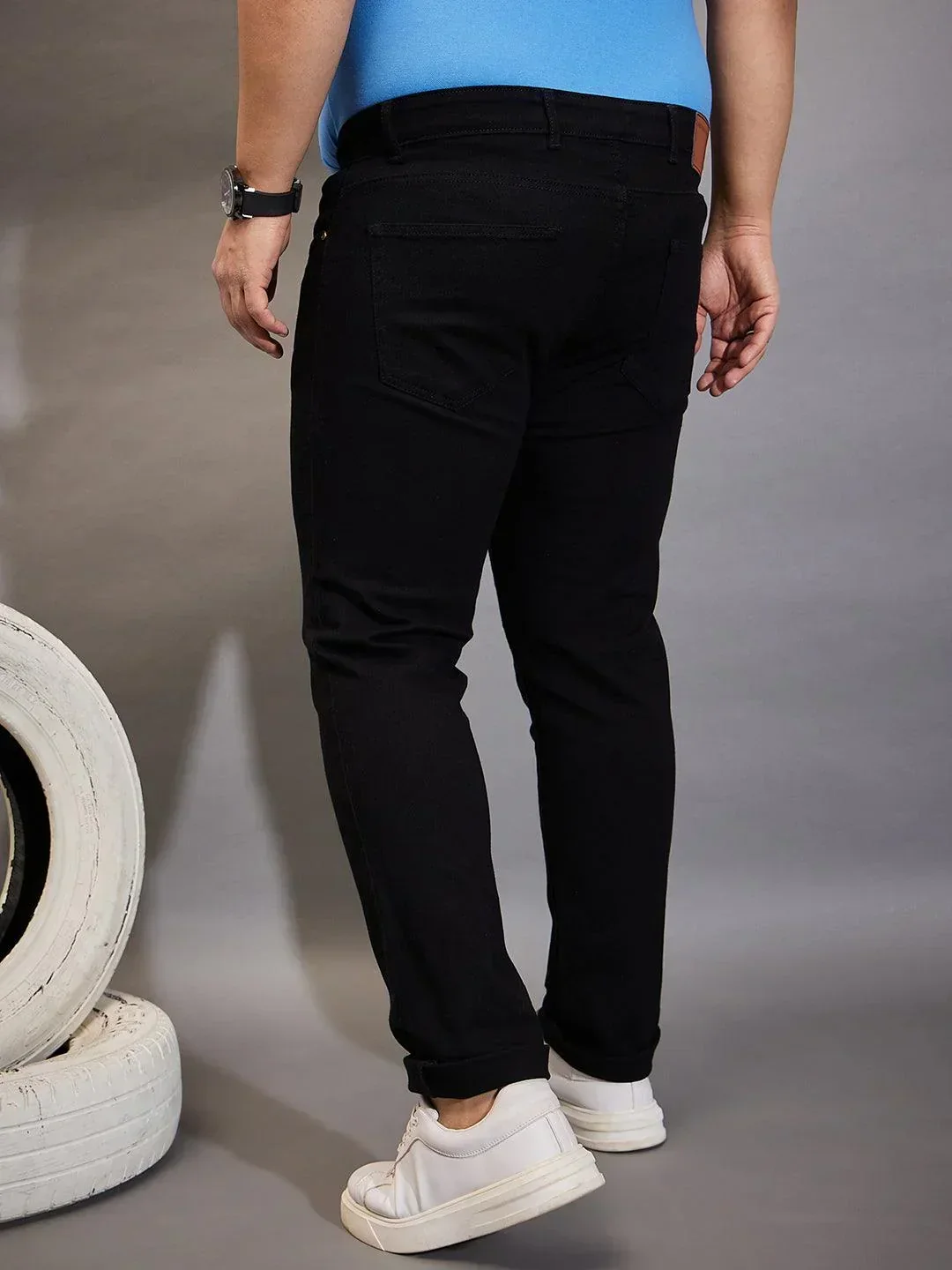 Men Plus Size Zenith Solid Jeans - Image 5