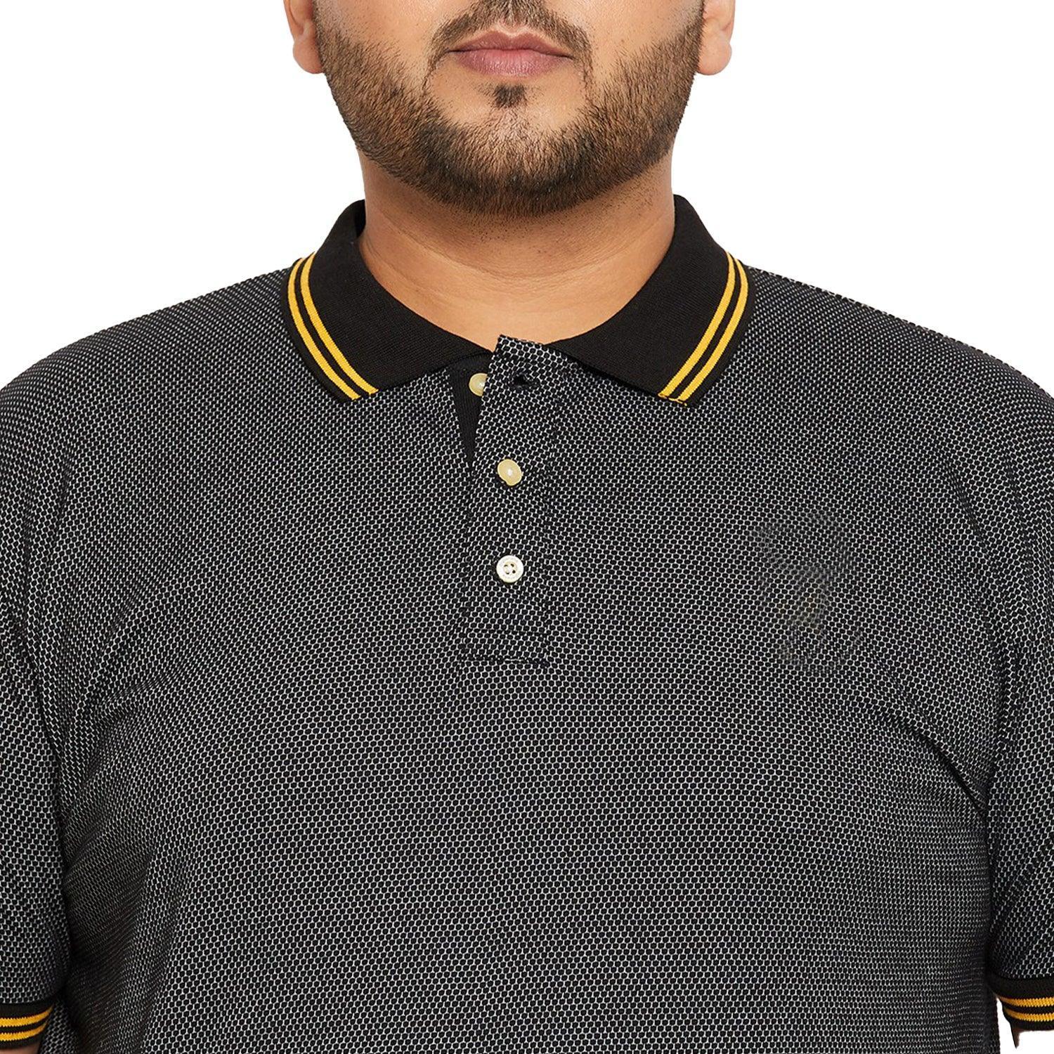 Men Plus Size Ziller Textured Polo Tshirt - Image 6