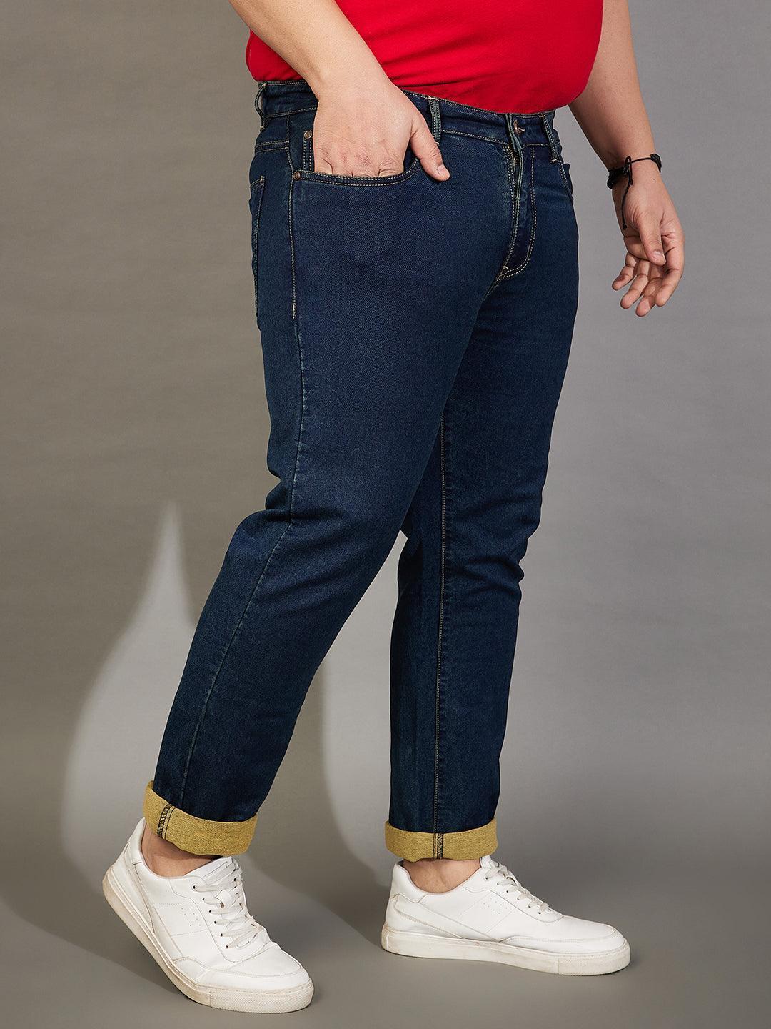 Men Plus Size Zinko Tinted Wash Jeans - Image 4