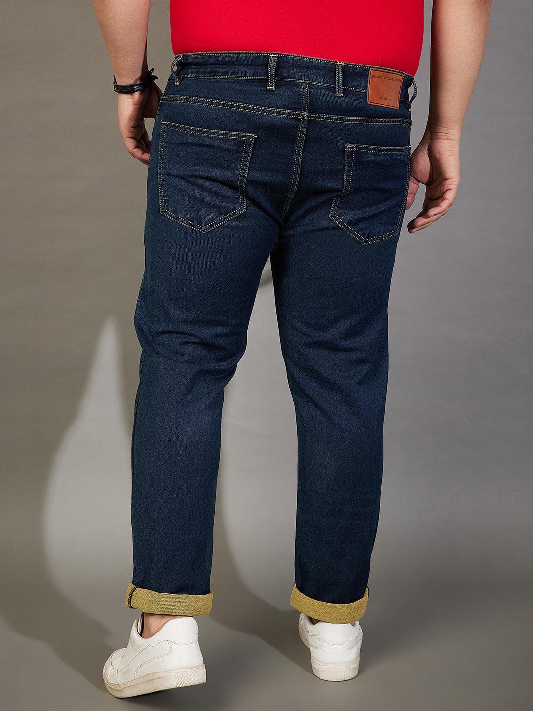 Men Plus Size Zinko Tinted Wash Jeans - Image 5