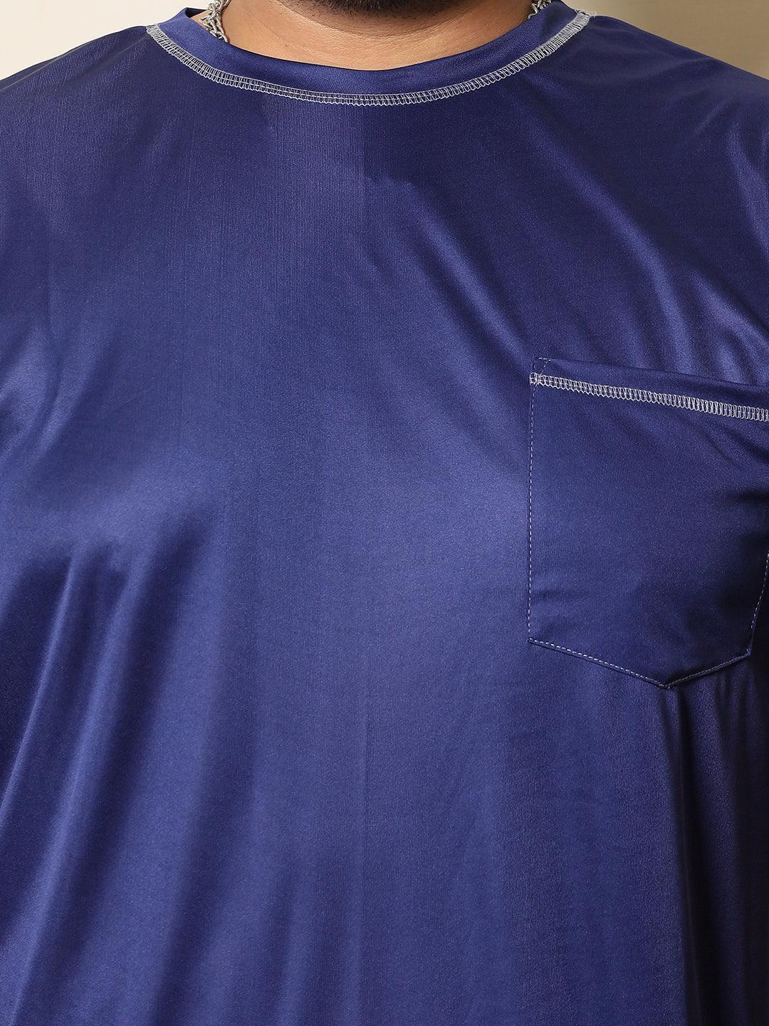 Men Plus Size Zulu-10 Solid Round Neck Tshirt - Image 6